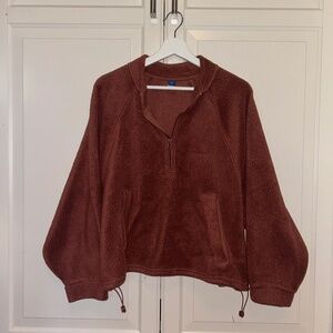 Old Navy 1/4 Zip Fleece Cropped